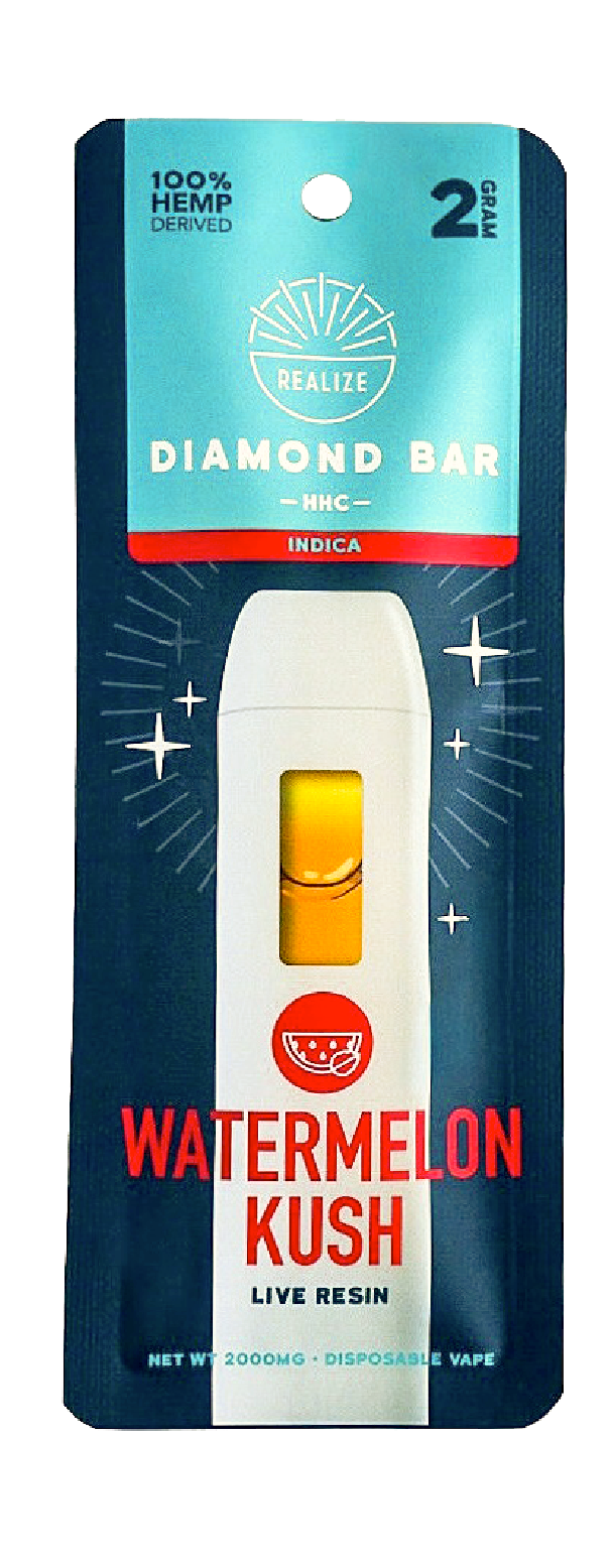 Realize HHC Diamond Bar, Watermelon Kush - Disposable Vape